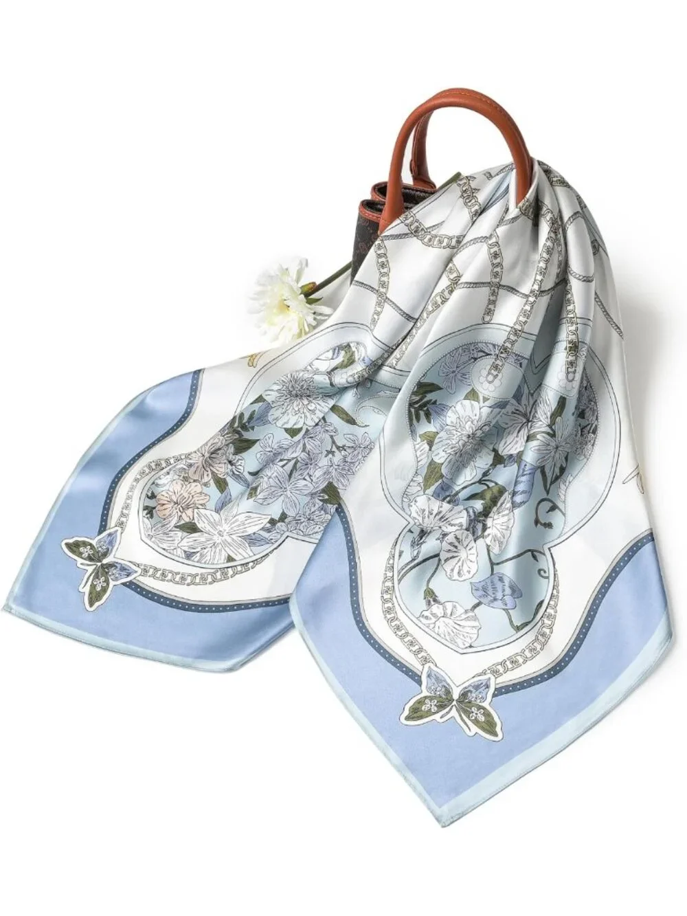 Luxurious 100% Mulberry Silk Scarf - 35